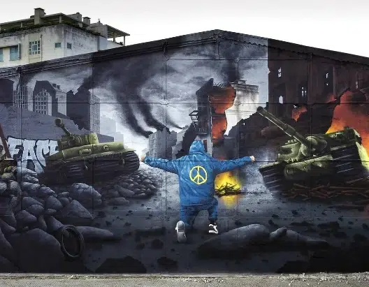 street art porto Freedom fighter