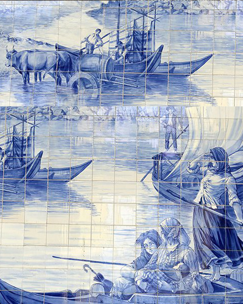 mural de azulejo estaçao sao bento